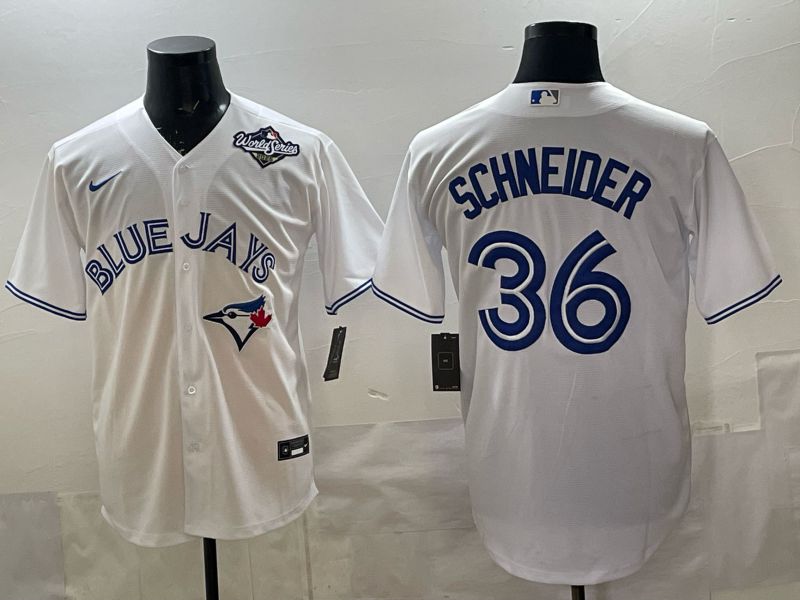 Men 2025 Toronto Blue Jays #36 Schneider white Game Nike MLB Jersey style 03